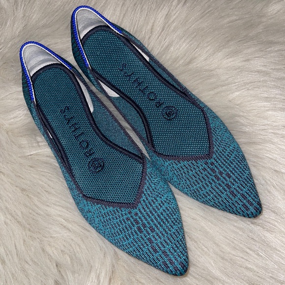 Rothy's Shoes - RETIRED Rothys Spruce Python Points